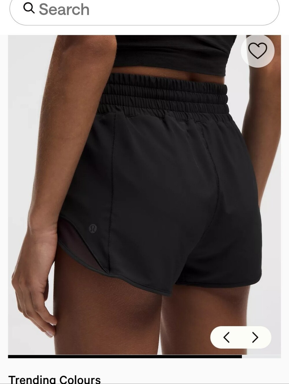 Lululemon Black Hotty Hot Athletic Shorts, Size 0 - Picture 5 of 6